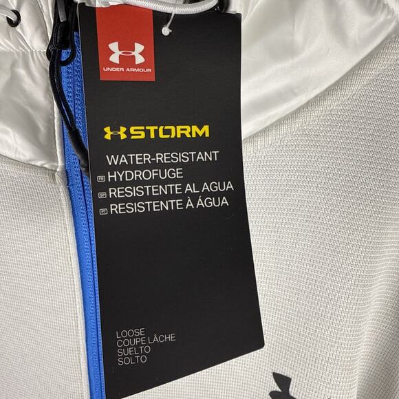 Under Armour X Storm Women’s XL Jacket Hooded White Water Resistant‎ - Picture 4 of 7